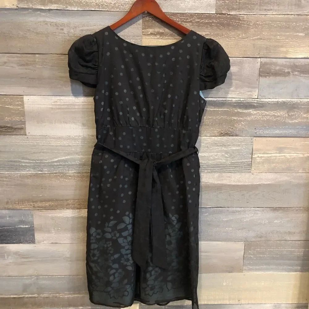 Lily sheer layered pale blue black a line M - Picture 4 of 5